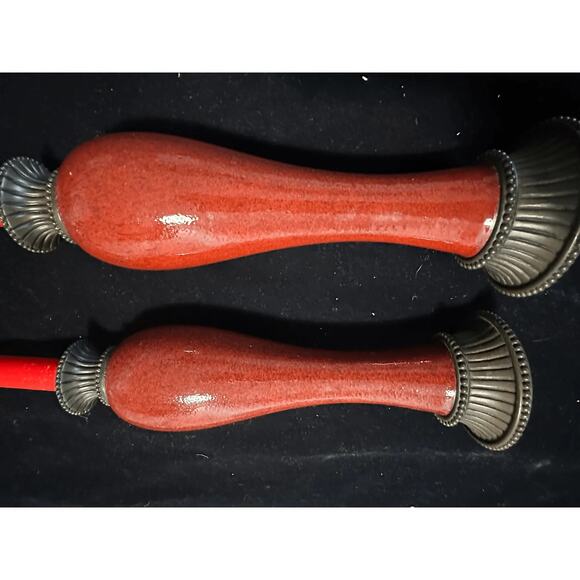 PartyLite Moroccan Spice Taper Candle Holders Set of 2 P7531 10.5 Inch Decor - Picture 2 of 11